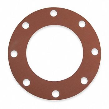 GRAINGER APPROVED Gasket Full Face 8 In 1/8 In Thick SBR, 5WLZ4