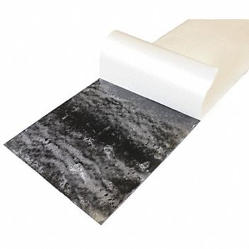 GRAINGER APPROVED Silicone Sheet 50A 36 x12 x0.25 Black, 43Z095