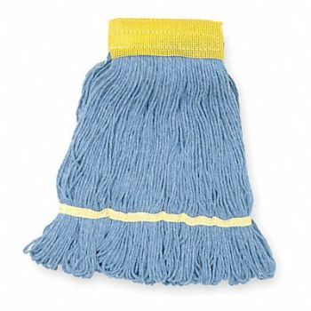 TOUGH GUY Wet Mop Blue Cotton, 1TYU6