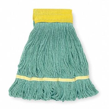 TOUGH GUY Wet Mop Green Cotton, 1TYU7