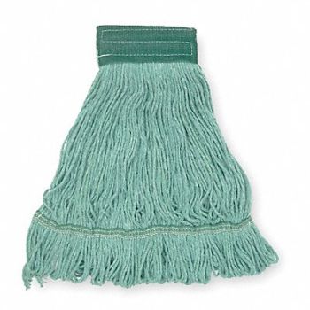TOUGH GUY Wet Mop Green Cotton, 1TYP3