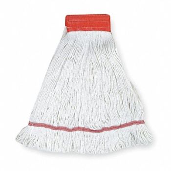 TOUGH GUY Wet Mop White Cotton, 1TYX1