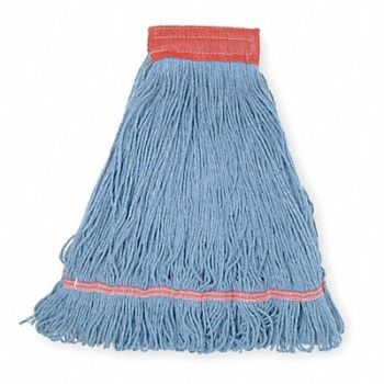 TOUGH GUY Wet Mop Blue Cotton, 1TYV5