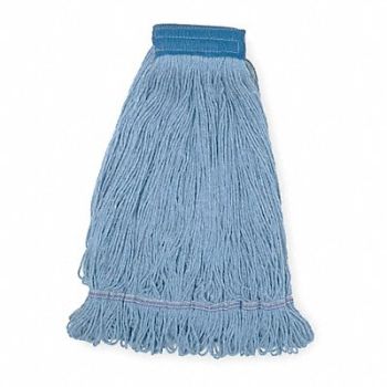 TOUGH GUY Wet Mop Blue Cotton, 1TYN3