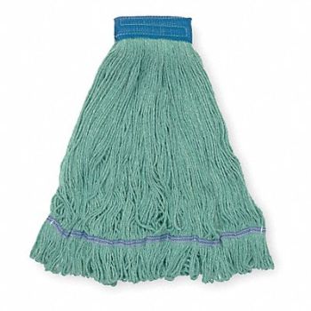 TOUGH GUY Wet Mop Green Cotton, 1TYN4