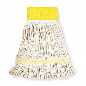 TOUGH GUY Wet Mop White Cotton, 1TYP9