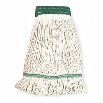 TOUGH GUY Wet Mop White Cotton, 1TYR1
