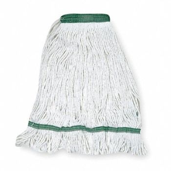 TOUGH GUY Wet Mop White Cotton, 1TYT6