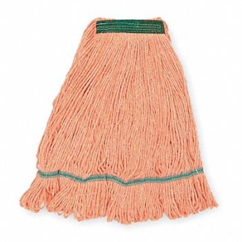 TOUGH GUY Wet Mop Orange Cotton, 1TYT9