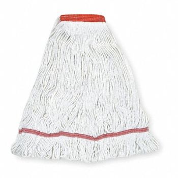 TOUGH GUY Wet Mop White Cotton, 1TYU1
