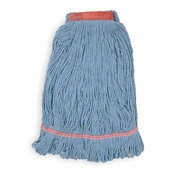 TOUGH GUY Wet Mop Blue Cotton, 1TYU2