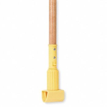 TOUGH GUY Wet Mop Handle 60 in L Natural, 1TYY9