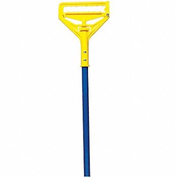 TOUGH GUY F8738 Wet Mop Handle 60 in L Blue, 1TZA3