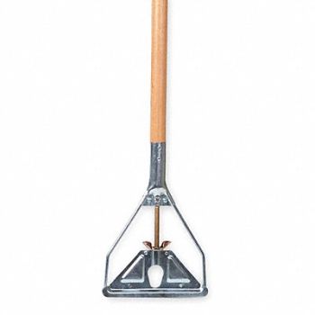 TOUGH GUY Wet Mop Handle 60 in L Natural, 1TZA7