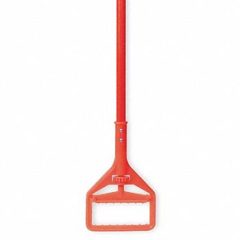 TOUGH GUY Wet Mop Handle 60 in L Orange, 1TZA8