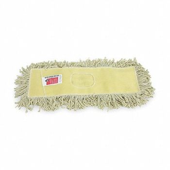 TOUGH GUY Dust Mop Yellow Cotton/Polyester, 1TZC3