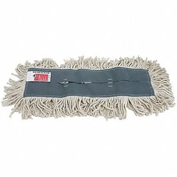 TOUGH GUY Dust Mop Gray/White Cotton, 1TZE8
