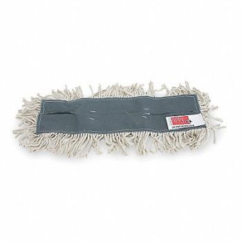 TOUGH GUY Dust Mop Gray/White Cotton, 1TZF2