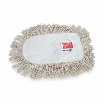 TOUGH GUY Wedge Mop White Cotton, 1TZF7