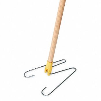 TOUGH GUY Dust Mop Frame and Handle 9 in W White, 1TZG1