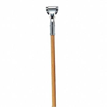 TOUGH GUY Dust Mop Handle 60 in L Natural, 1TZG8