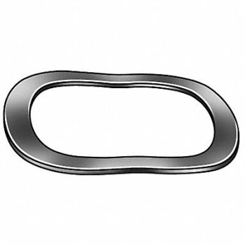 GRAINGER APPROVED Spring Assort Wave Spring Steel/SS 62Pcs, 3HPU9