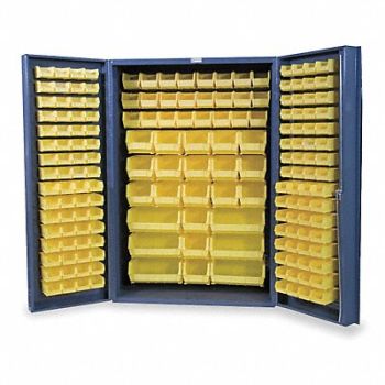 DURHAM MFG K4892 Bin Cabinet 72 x48 x24 Gray 176YlwBns, 1UBJ6