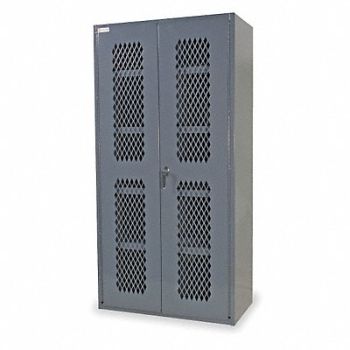 DURHAM MFG Storage Cabinet 72 x36 x18 Gray 4Shlv, 1UBL2
