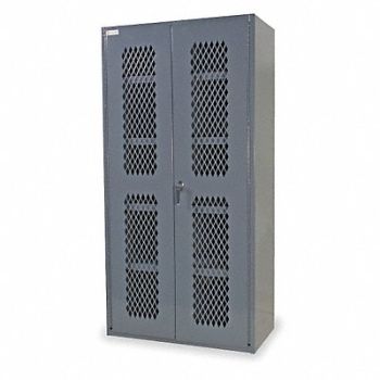 DURHAM MFG Storage Cabinet 84 x36 x18 Gray 4Shlv, 1UBL3