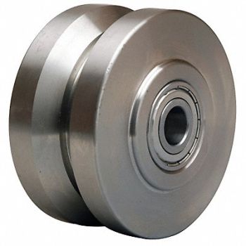 GRAINGER APPROVED V-Groove Track Wheel 4 Wheel Dia, 1UBN1