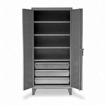 STRONG HOLD StrgCab Leg Dark Gray 78 x 36 x 24, 1UBW7