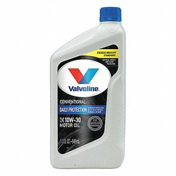 VALVOLINE Engine Oil 10W-30 Conventional 1qt, 1UBX2
