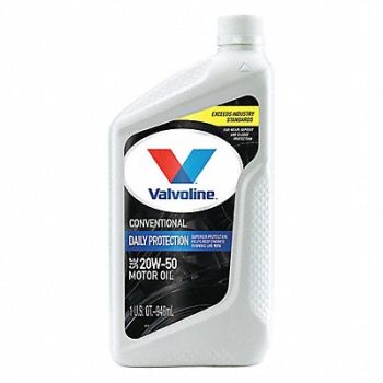 VALVOLINE Engine Oil 20W-50 Conventional 1qt, 1UBX3