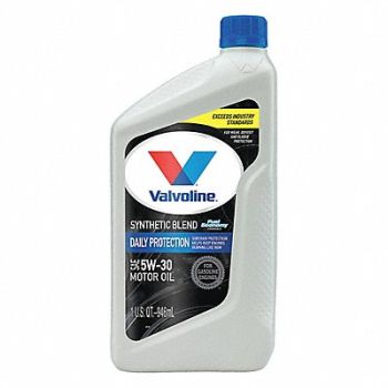VALVOLINE Engine Oil 5W-30 Synthetic Blend 1qt, 1UBY3