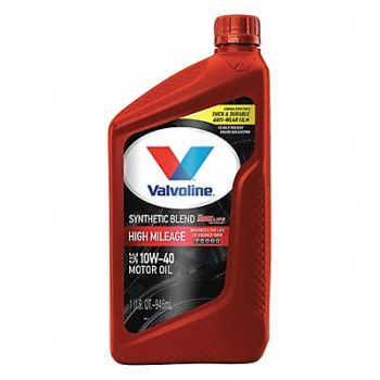 VALVOLINE Engine Oil 10W-40 Synthetic Blend 1qt, 1UBZ3