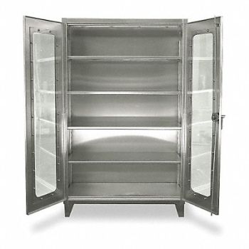 STRONG HOLD Strg Cab 78 x60 x24 Silver 4Shlv, 1UCD3