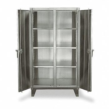 STRONG HOLD Strg Cab 66 x48 x24 Silver 6Shlv, 1UCD8