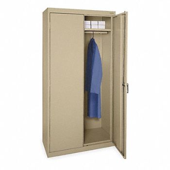 GRAINGER APPROVED Storage Cabinet 72 x36 x18 Sand 1Shlv, 1UFA2