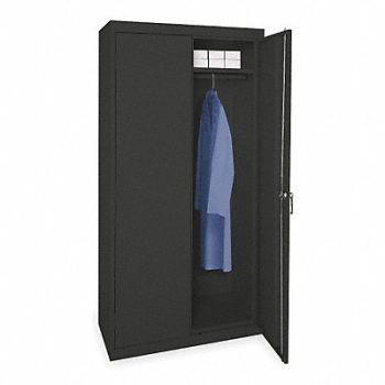 GRAINGER APPROVED Storage Cabinet 72 x36 x18 Black 1Shlv, 1UFA3