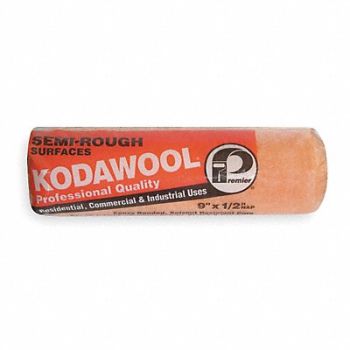 PREMIER Roller Cover 9 L 1/2 Nap Polyester/Wool, 1UFL6