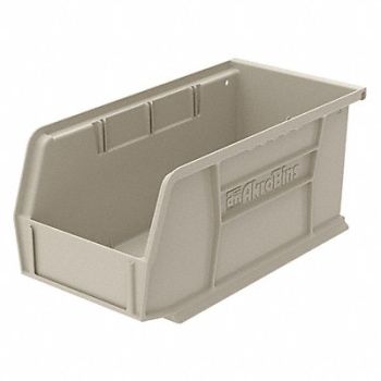 AKRO-MILS F8659 Hang and Stack Bin Stone Plastic 5 in, 1UGN4