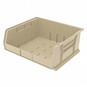 AKRO-MILS F8696 Hang and Stack Bin Stone Plastic 7 in, 1UGN8