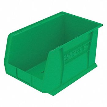 AKRO-MILS F8691 Hang and Stack Bin Green Plastic 10 in, 1UGR3