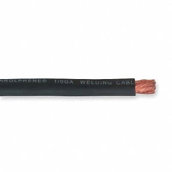 Welding Cable 1AWG CAROLPRENE Blk 250ft, 1UGT4