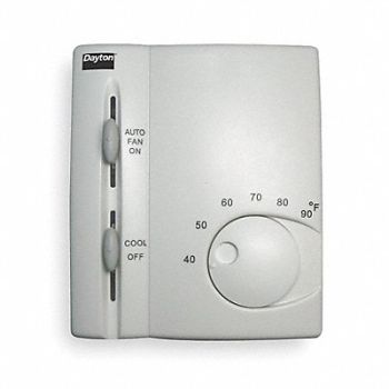 DAYTON Low Volt NP Analog Tstat Cool Rectangle, 1UHE7