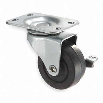 GRAINGER APPROVED Standard Plate Caster Swivel 75 lb., 1UHJ1