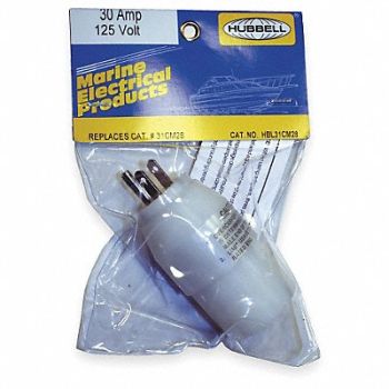 HUBBELL Plug Config Adapter Wht 5-15P 3750W, 1UKB5