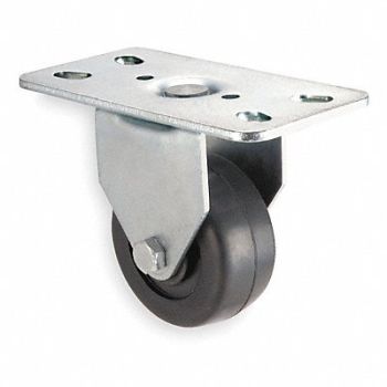 GRAINGER APPROVED Standard Plate Caster Rigid 125 lb., 1UKR6