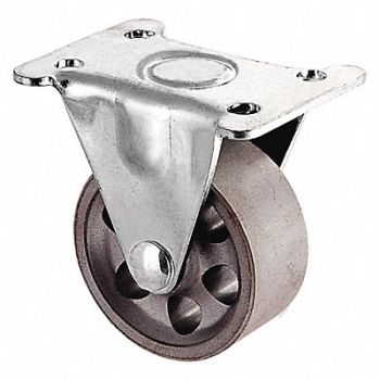GRAINGER APPROVED Standard Plate Caster Rigid 125 lb., 1UKX7