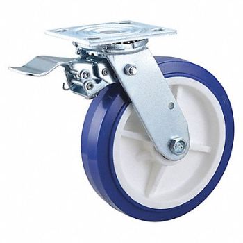 GRAINGER APPROVED NSF-Listed Plate Caster Swivel 900 lb., 1ULF5
